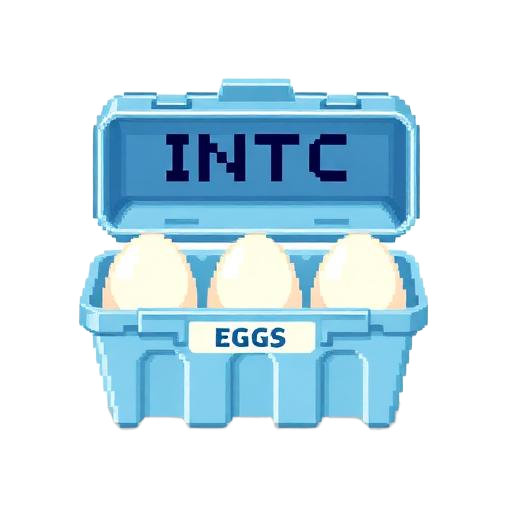 Intel Inside Eggs pixel art package
